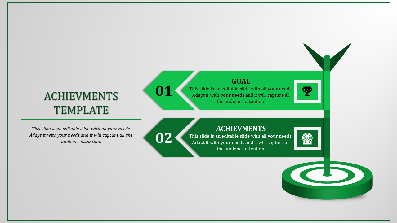 achievement powerpoint presentation-achievement Templates-2-green